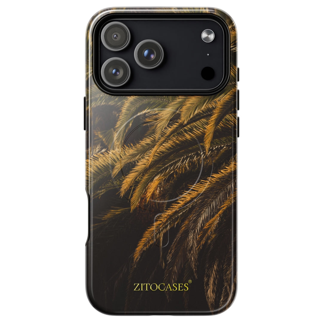 Dualschutz MagSafe/Magnet Palmenblätter Design 2-in-1 Hybrid Hülle/Case für iPhone 17 Pro, 17 Pro Max | ZITOCASES®