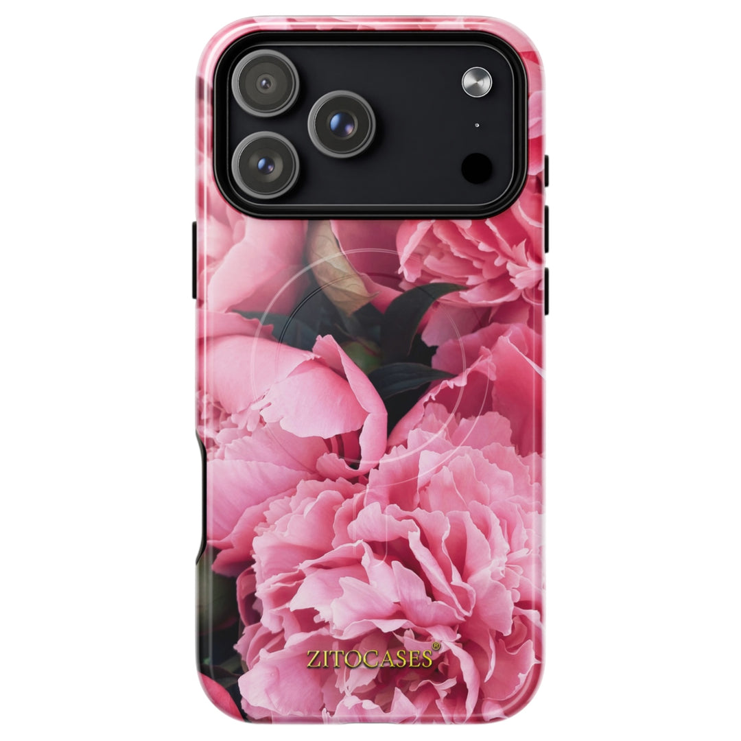 Dualschutz MagSafe/Magnet Blumen Design 2-in-1 Hybrid Hülle/Case für iPhone 17 Pro, 17 Pro Max | ZITOCASES®