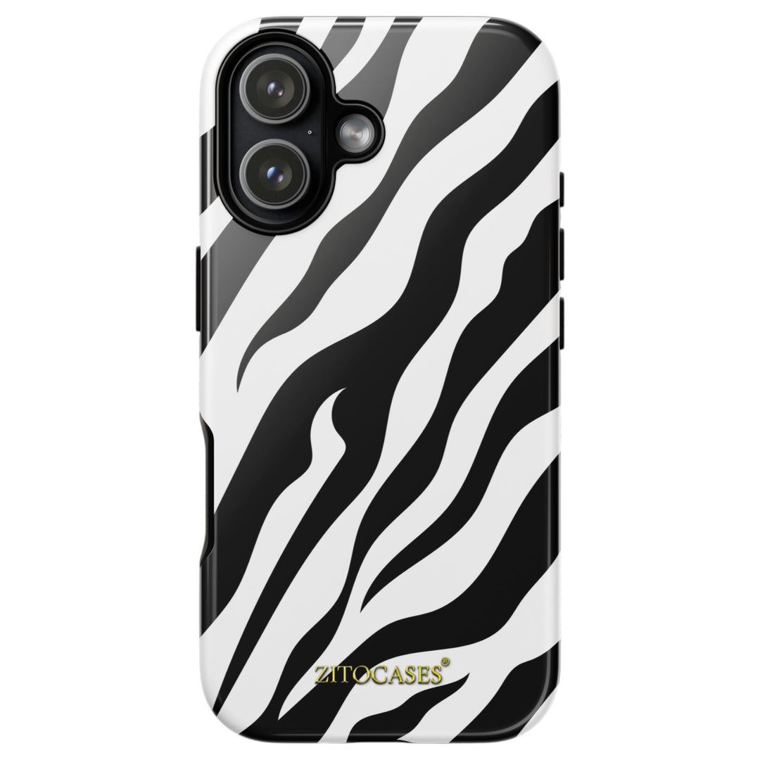 Dualschutz Zebra Muster Design 2-in-1 Hybrid Hülle/Case für iPhone 17 | ZITOCASES®