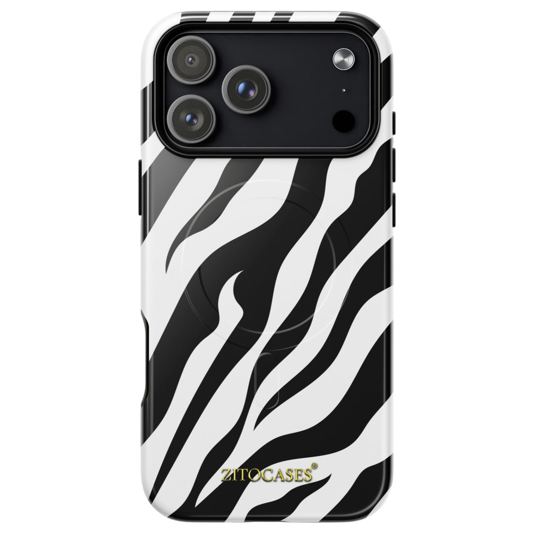 Dualschutz MagSafe/Magnet Zebra Muster Design 2-in-1 Hybrid Hülle/Case für iPhone 17 Pro, 17 Pro Max | ZITOCASES®