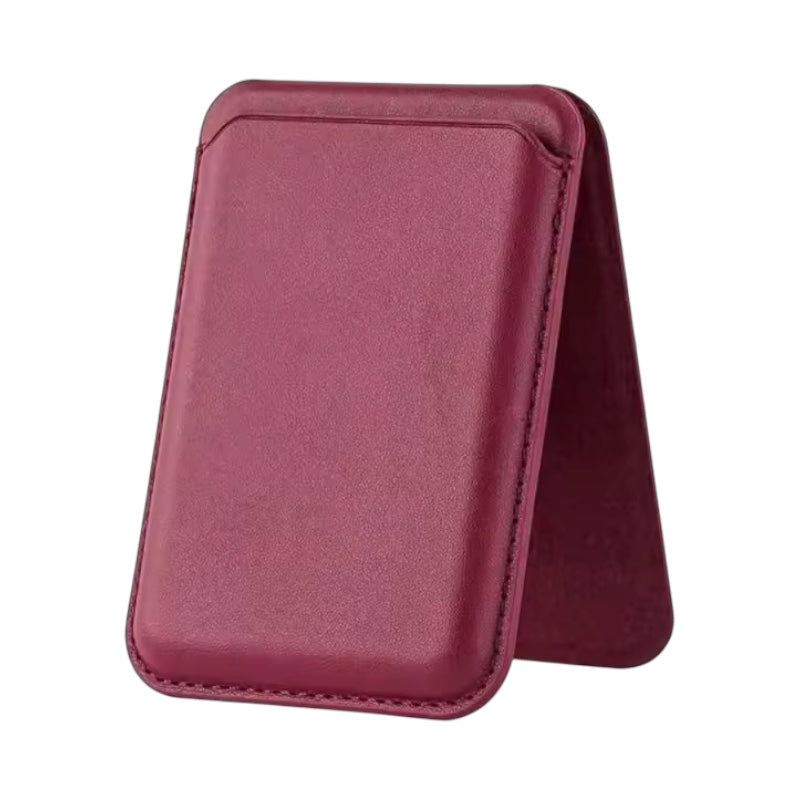 Kunstleder MagSafe/Magnet Wallet/Kartenhalter mit integriertem Ständer