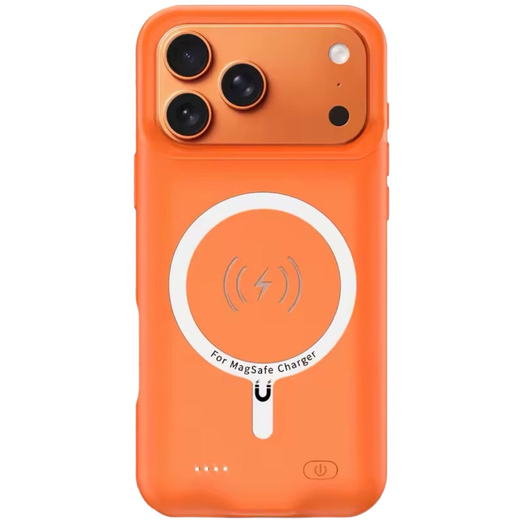 Akku Hülle/Case mit Ladefunktion für iPhone 17, 17 Pro, 17 Pro Max, Air, 16, 16 Plus, 16 Pro, 16 Pro Max, 16e, 15, 15 Plus, 15 Pro, 15 Pro Max, 14, 14 Plus, 14 Pro, 14 Pro Max, 13, 13 Pro, 13 Pro Max, 13 Mini, 12, 12 Pro, 12 Pro Max, 12 Mini, SE, 11