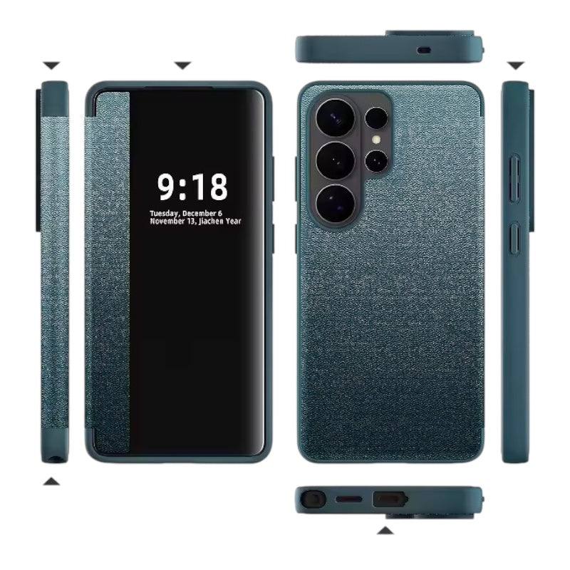 Transparente/Spiegel Kunstleder Klapp Hülle/Flip Case für Samsung Galaxy S26, S26 Plus, S26 Ultra | ZITOCASES®