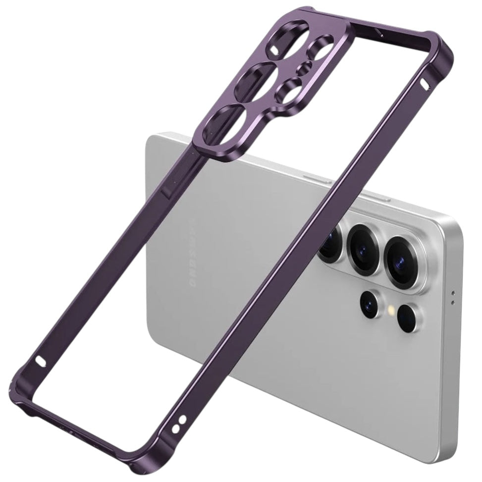 Aluminium Rahmen/Bumper Hülle/Case (inkl. Kamera Abdeckung) für Samsung Galaxy S26, S26 Plus, S26 Ultra