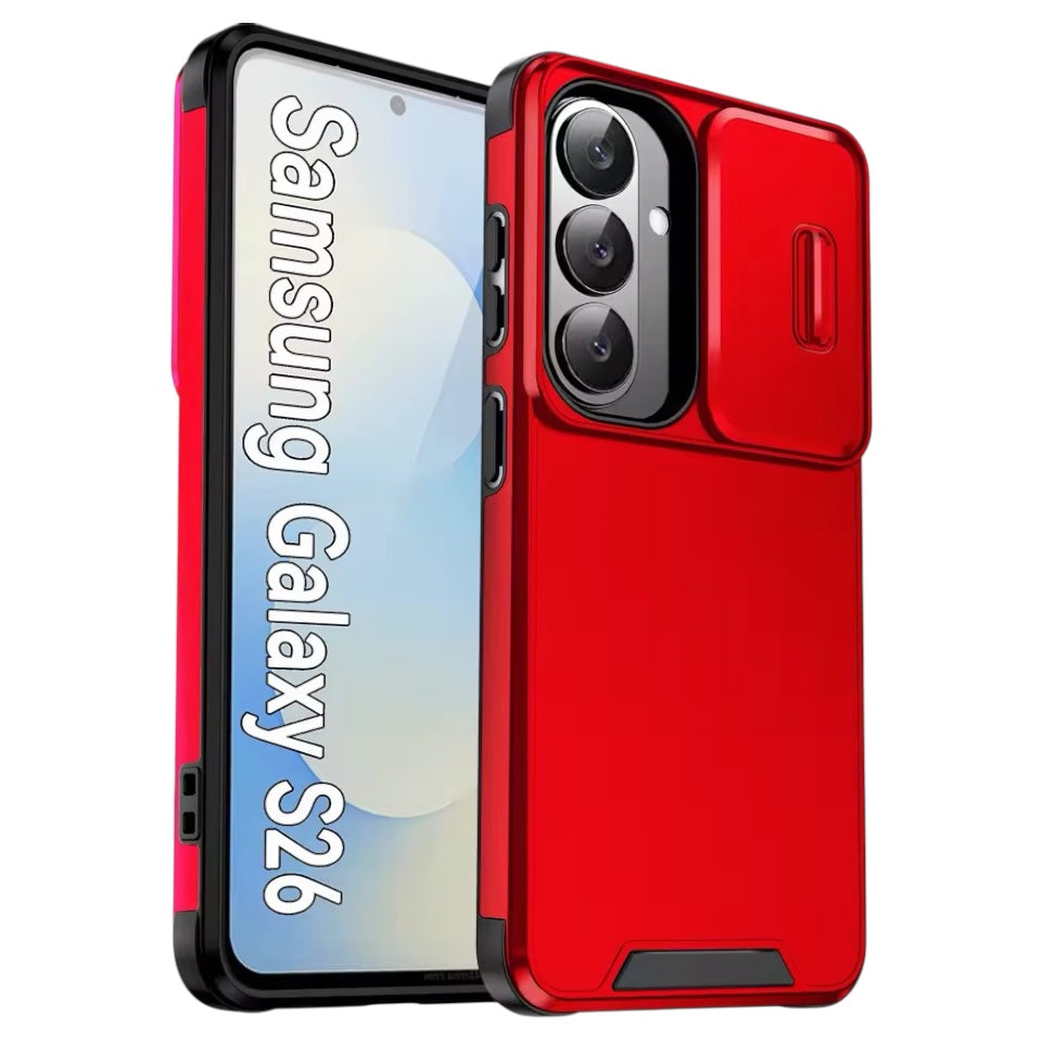 Outdoor Hülle/Case mit verschiebbarer Kameraabdeckung für Samsung Galaxy S26, S26 Plus, S26 Ultra | ZITOCASES®