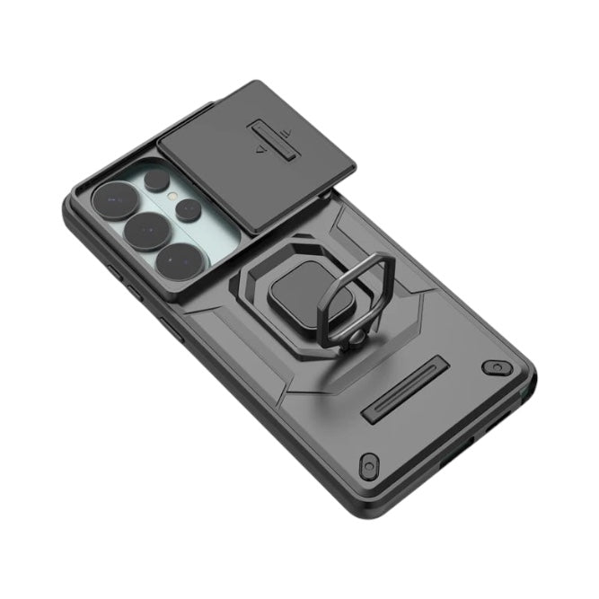 Robuste Outdoor/Magnet Hülle/Case mit verschiebbarer Kameraabdeckung für Samsung Galaxy S26, S26 Plus, S26 Ultra