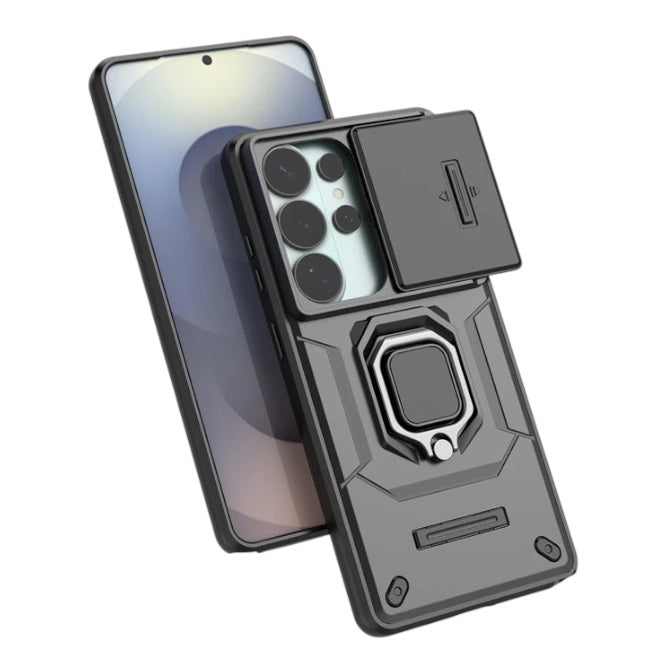 Robuste Outdoor/Magnet Hülle/Case mit verschiebbarer Kameraabdeckung für Samsung Galaxy S26, S26 Plus, S26 Ultra