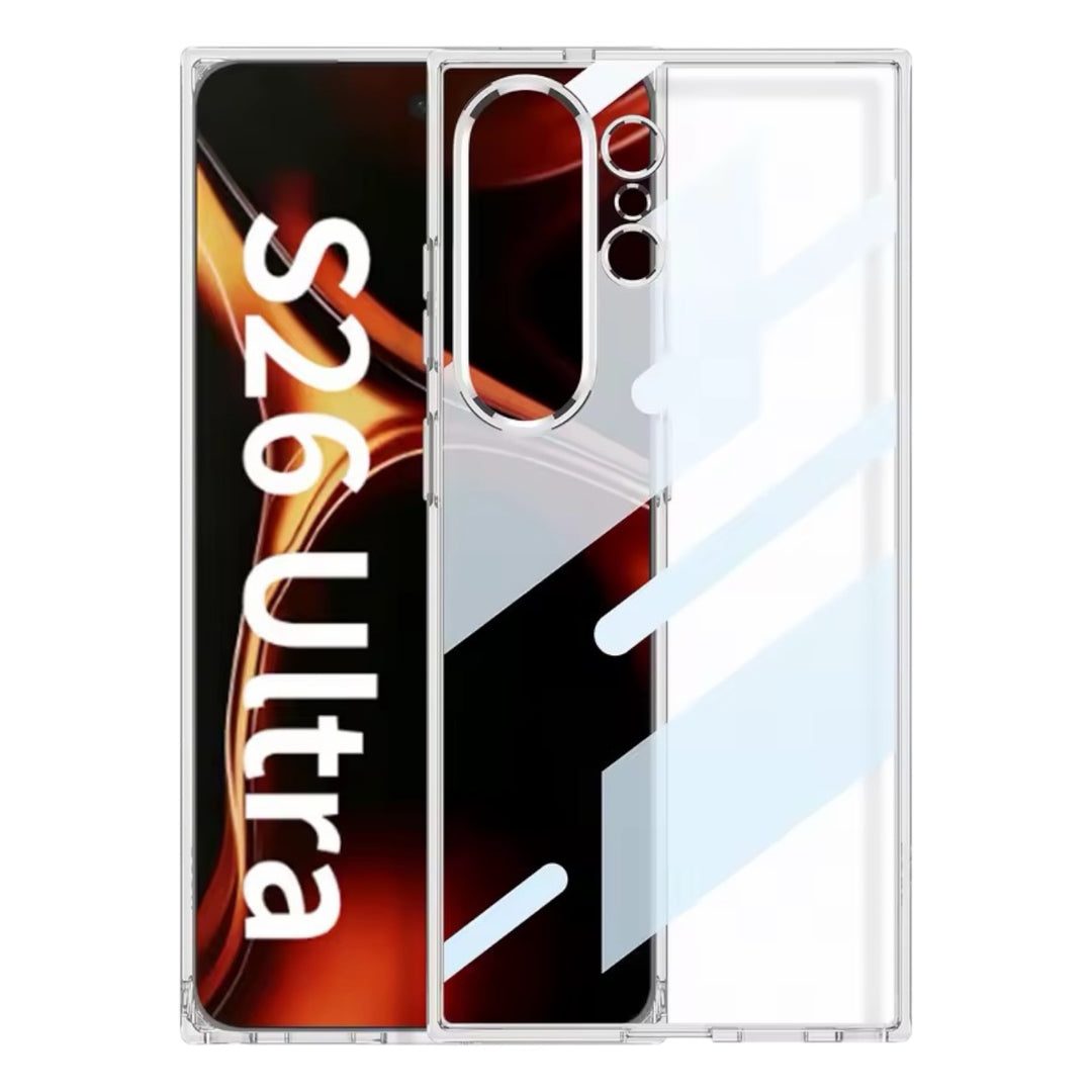 Transparente Hochglanz/Chrom Hülle/Case für Samsung Galaxy S26, S26 Plus, S26 Ultra
