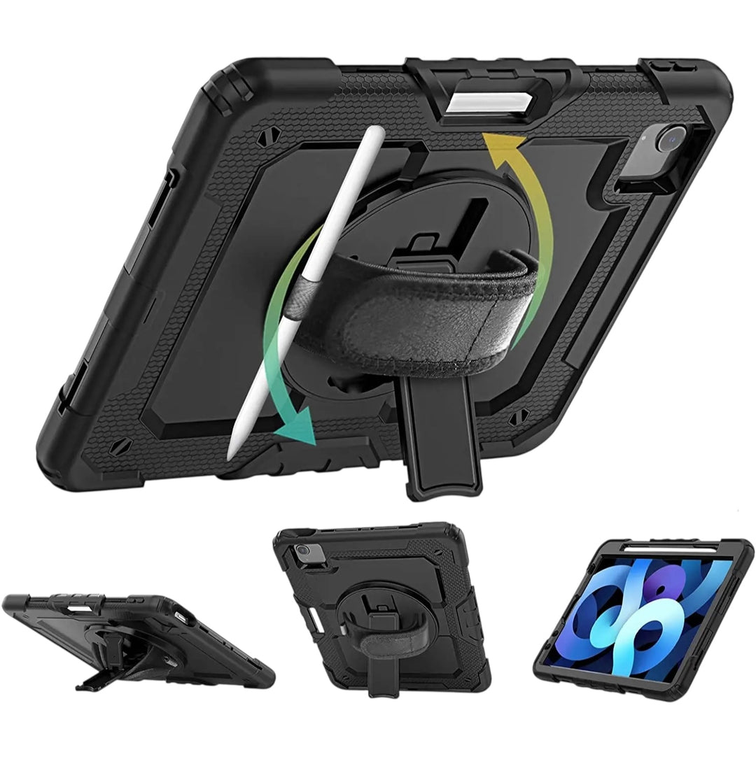Vierteilige Outdoor/Airbag Vollschutz Hülle/Case inkl. Gurt und Halteband für iPad, Mini, Pro, Air | ZITOCASES®