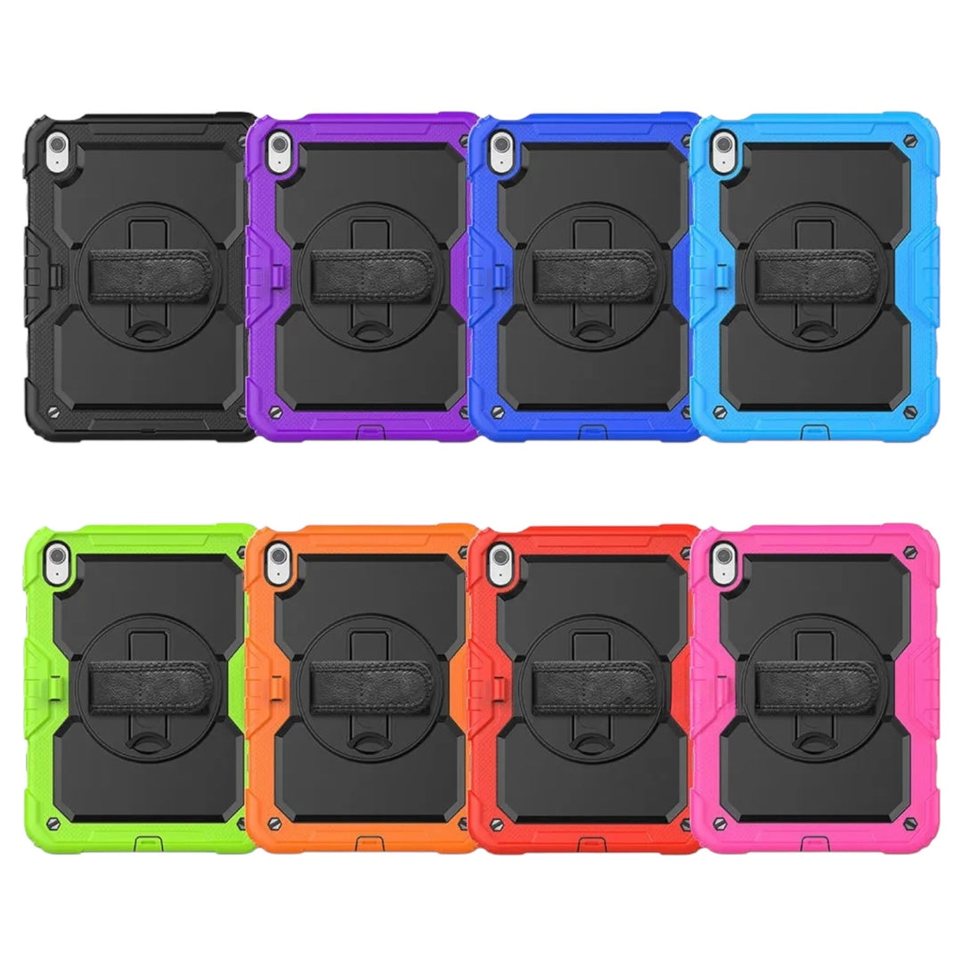 Vierteilige Outdoor/Airbag Vollschutz Hülle/Case inkl. Gurt und Halteband für iPad, Mini, Pro, Air | ZITOCASES®