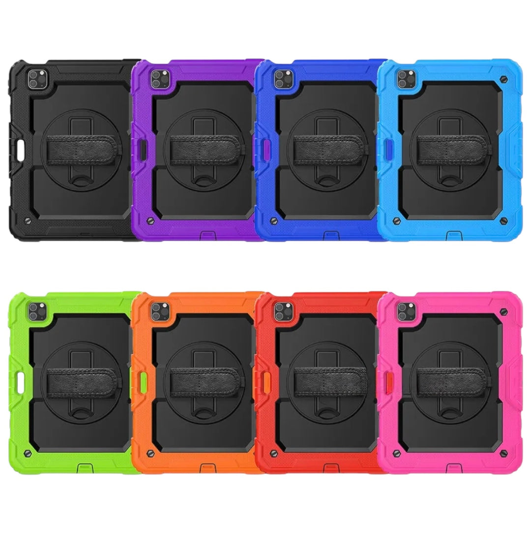 Vierteilige Outdoor/Airbag Vollschutz Hülle/Case inkl. Gurt und Halteband für iPad, Mini, Pro, Air | ZITOCASES®