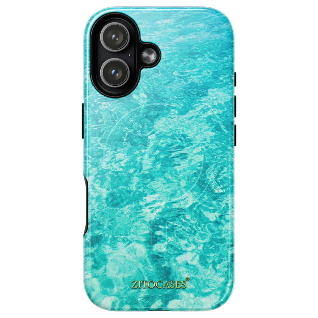 Dualschutz MagSafe/Magnet Karibik/Meer Design 2-in-1 Hybrid Hülle/Case für iPhone 17 | ZITOCASES®