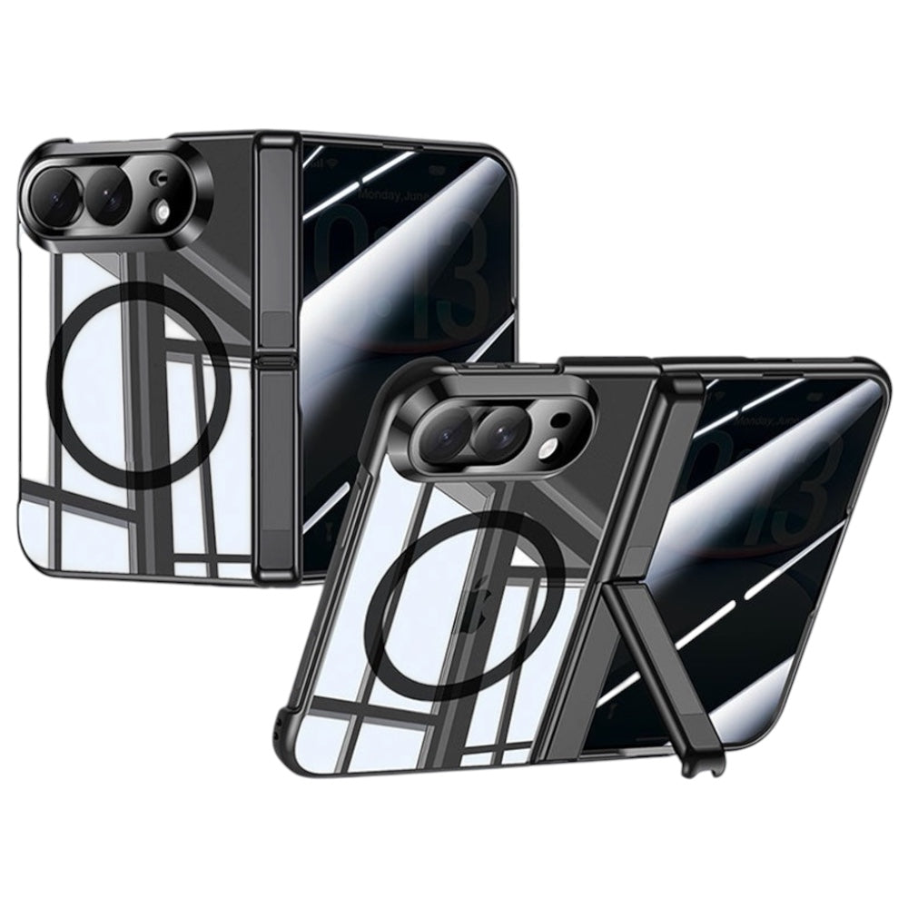 Kratzfeste/Transparente Vollschutz [SICHTSCHUTZ] MagSafe/Magnet Hülle/Case mit integriertem Ständer für iPhone Ultra | ZITOCASES®
