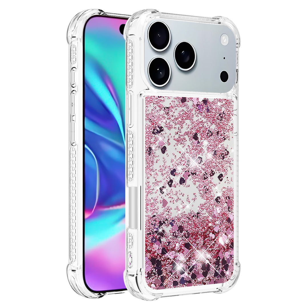 Liquid Schwimmende Glitzer Flakes Hülle/Case für iPhone 17 Pro, 17 Pro Max | ZITOCASES®