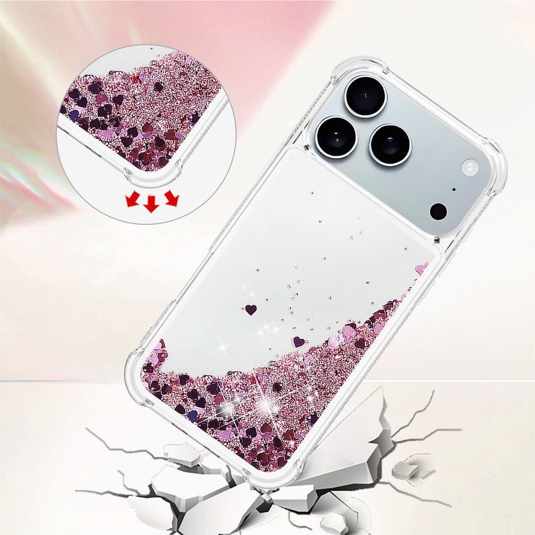 Liquid Schwimmende Glitzer Flakes Hülle/Case für iPhone 17 Pro, 17 Pro Max | ZITOCASES®