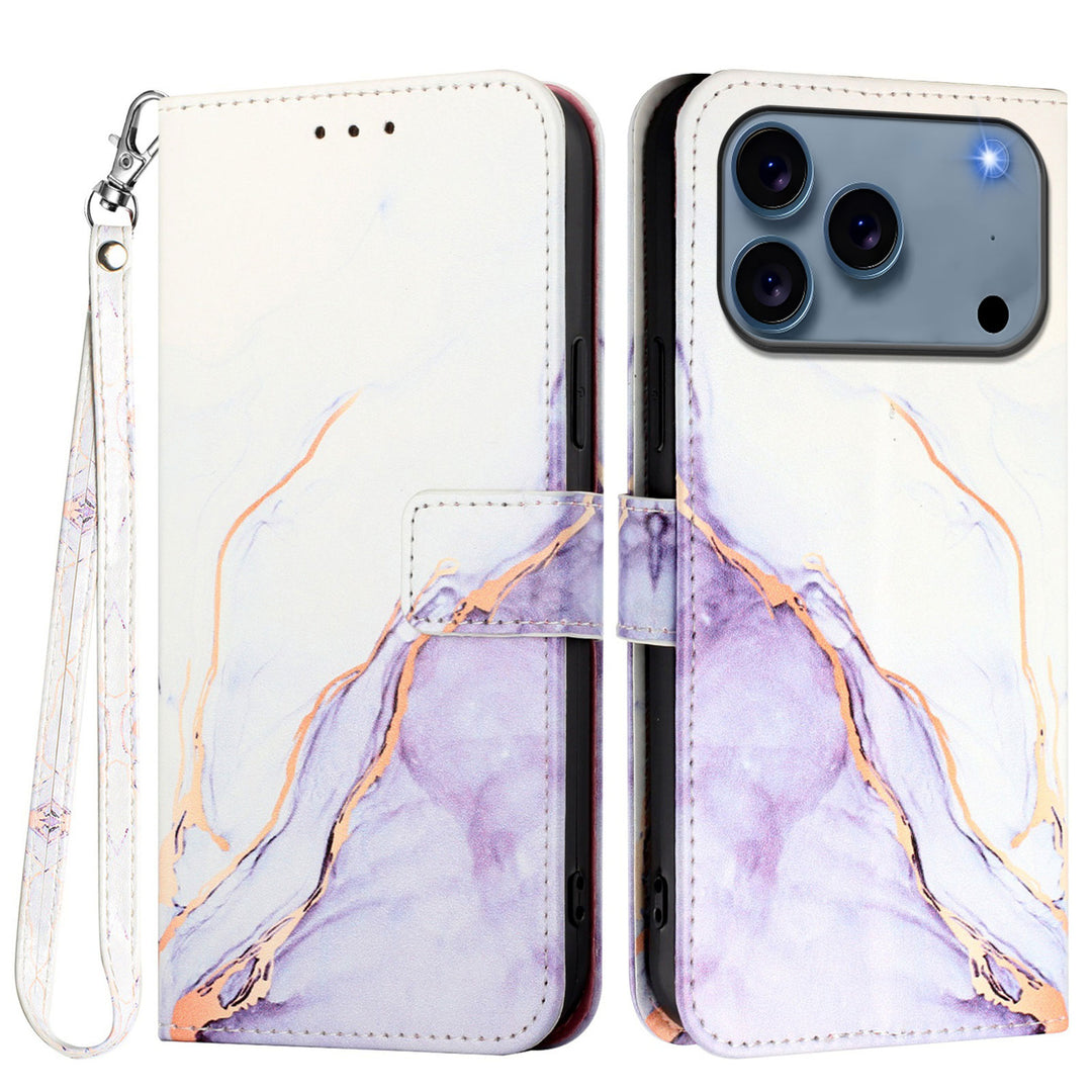 Marmor Optik Kunstleder Klapp Hülle/Flip Case für iPhone 17 Pro, 17 Pro Max | ZITOCASES®