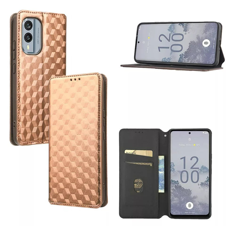 Kunstleder Geometrie-Muster Klapp Hülle/Flip Case für Nokia X-Serie | ZITOCASES®