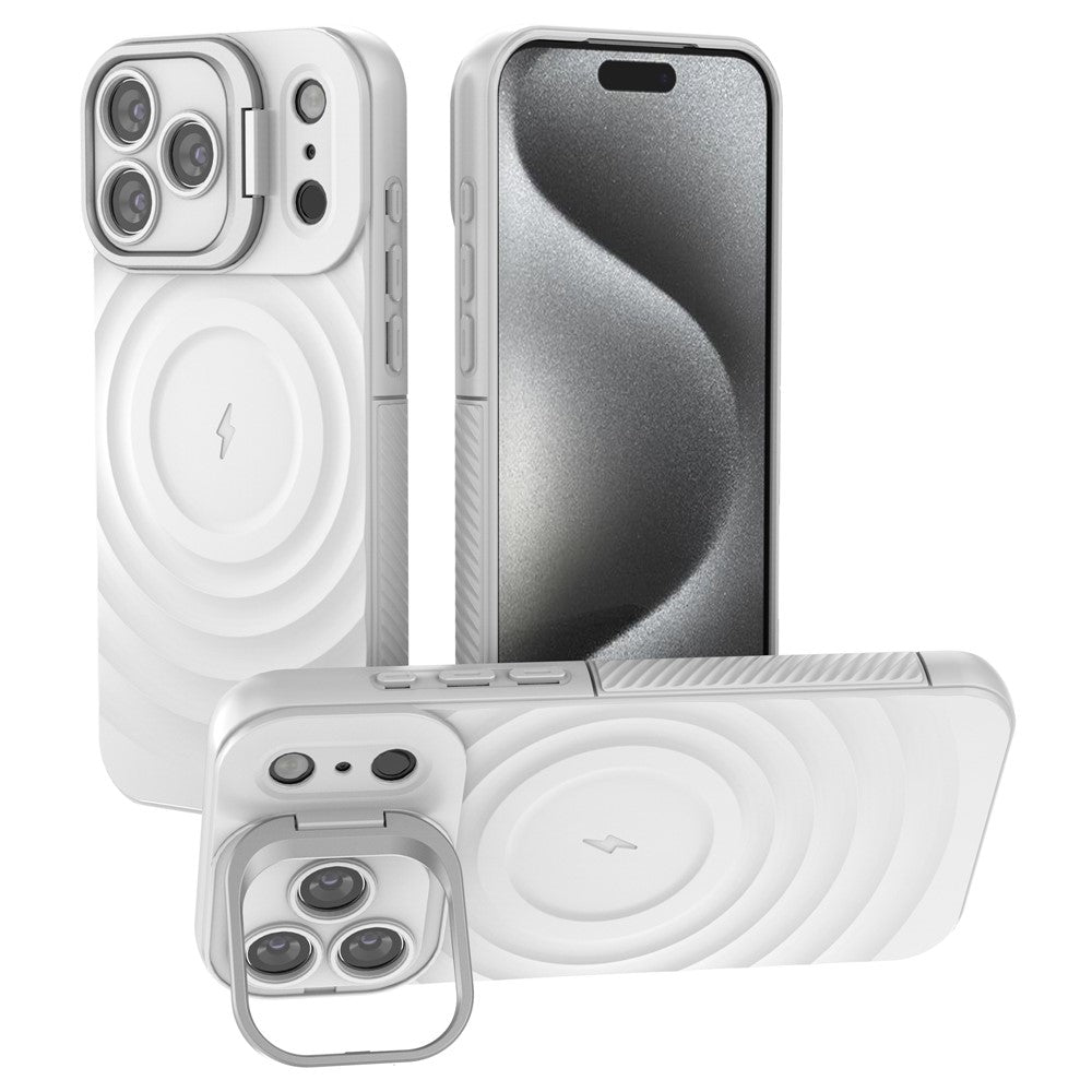 Wellen Optik Silikon MagSafe/Magnet Hülle/Case mit integriertem Ständer für iPhone 17 Pro, 17 Pro Max | ZITOCASES®