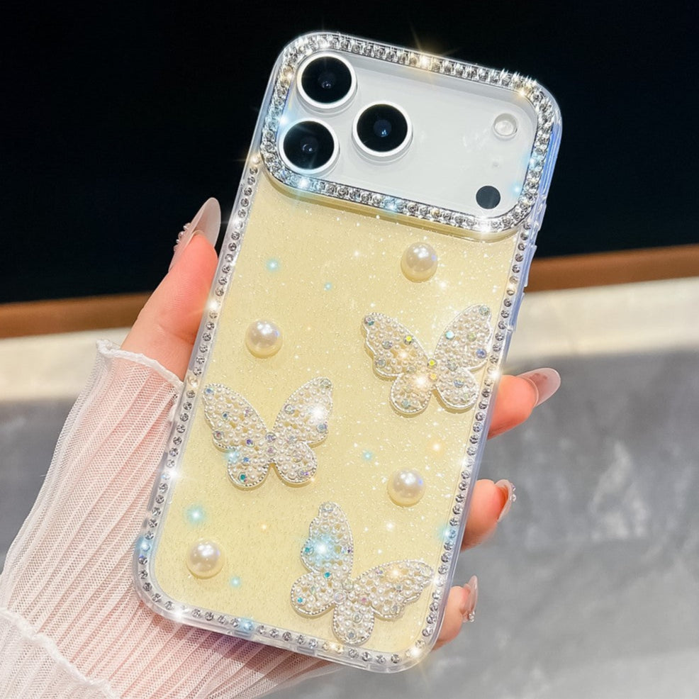 3D Schmetterling Perlen/Diamant Hülle/Case für iPhone 17 Pro, 17 Pro Max | ZITOCASES®