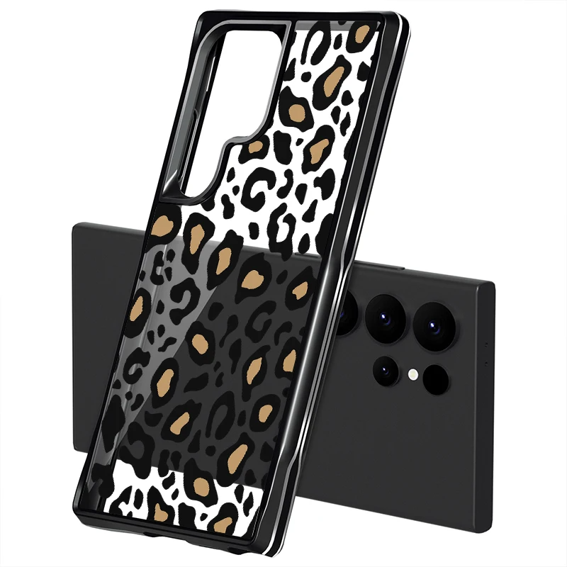 Transparente Leopard Silikon Hülle/Case für Samsung Galaxy S25, S24, S23, Note-Serie | ZITOCASES®