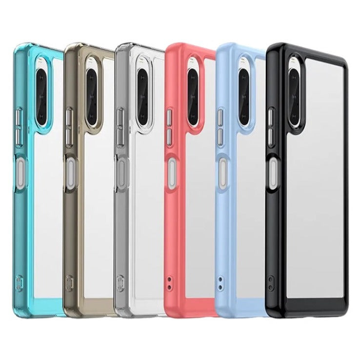 Transparente Silikon/Plastik Hülle/Case mit buntem Rahmen für Sony Xperia L3, XZ3, XZ4, XP, X Compact, XZ Premium, Z5, M5, XA, XA1, XA1 Plus, XA2, 1 II, 1 III, 1 IV, 1 V, 1 VI, 5 III, 5 IV, 5 V, 5 VI, 10 III, 10 IV, 10 V, 10 VI | ZITOCASES®