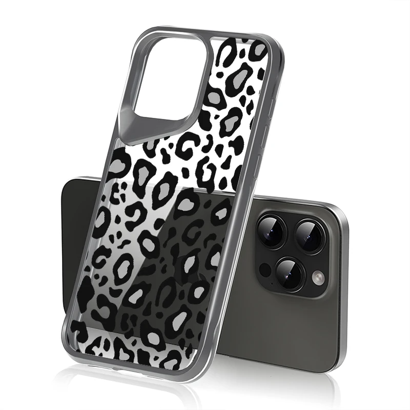 Transparente Leopard Silikon Hülle/Case für iPhone 16, 15, 14, 13-Serie | ZITOCASES®