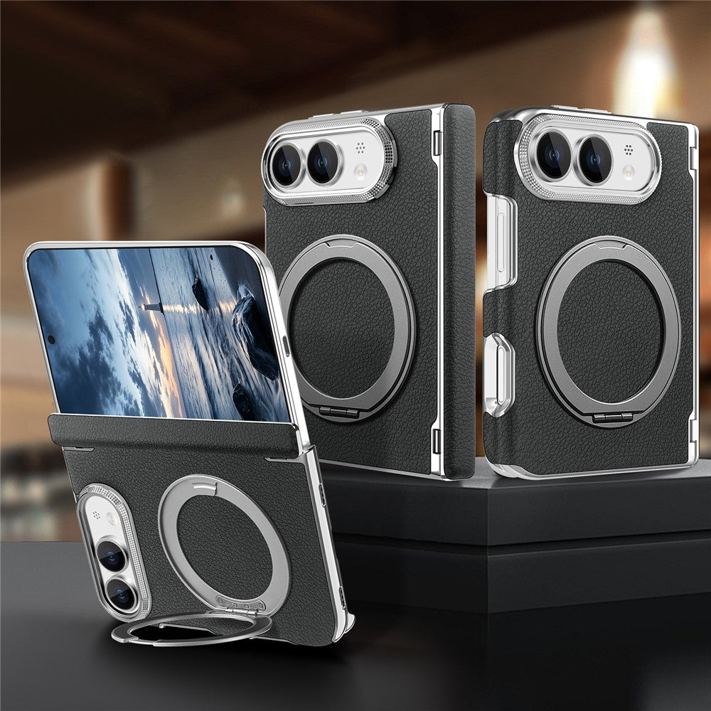 Stoßfeste Kunstleder MagSafe/Magnet Hülle/Case mit integriertem Ständer für iPhone Ultra | ZITOCASES®