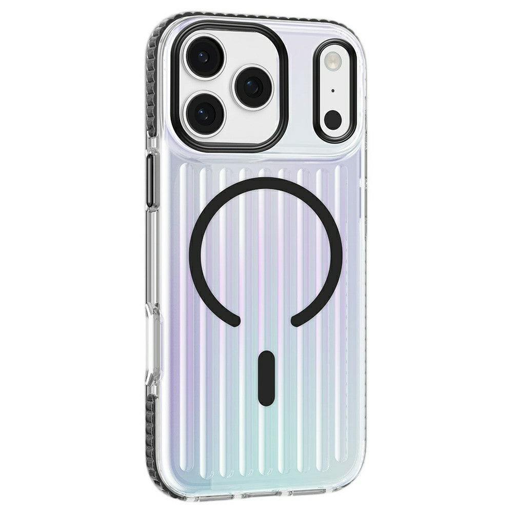 Gestreifte Stoßabsorbierende/Transparente MagSafe/Magnet Hülle/Case für iPhone 18 Pro, 18 Pro Max | ZITOCASES®