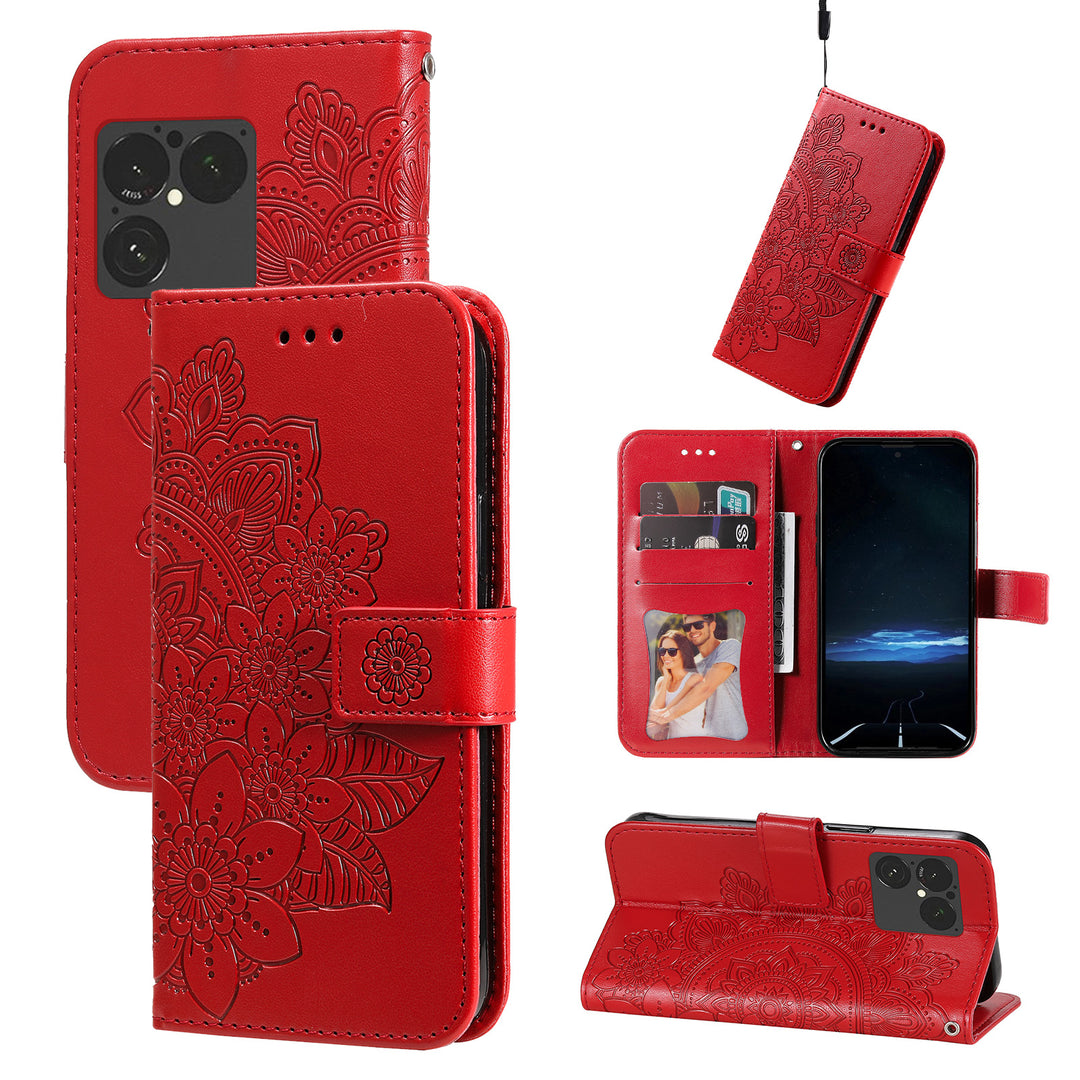 Mandala-Blumen Kunstleder Klapp Hülle/Flip Case für Sony Xperia 1 VIII | ZITOCASES®