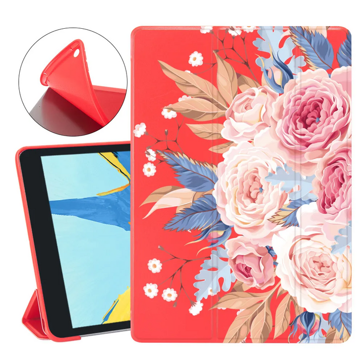 Blumen/Zitronen Motiv Kunstleder Hülle/Case für iPad, Mini, Pro, Air | ZITOCASES®