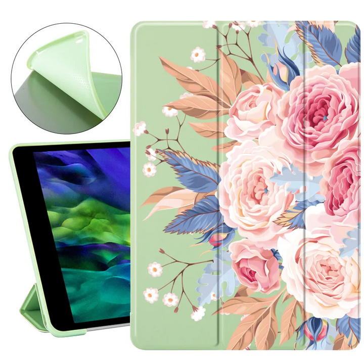 Blumen/Zitronen Motiv Kunstleder Hülle/Case für iPad, Mini, Pro, Air | ZITOCASES®