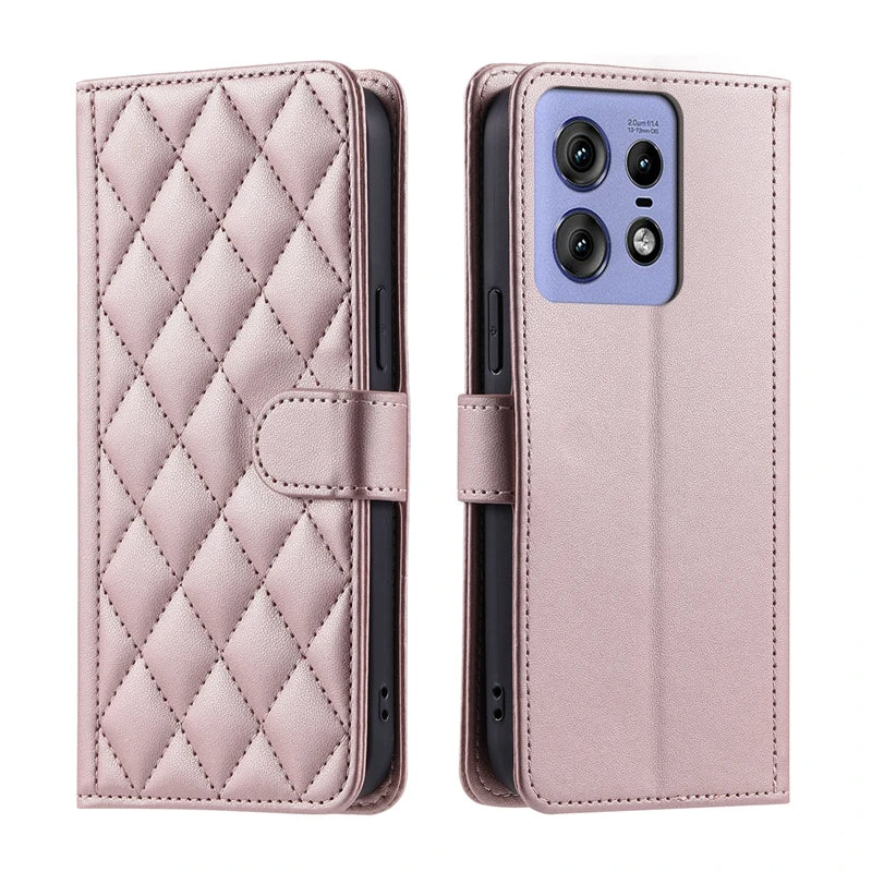 Karierte Kunstleder Klapp Hülle/Flip Case für Motorola Edge 50 Ultra, 50 Pro, 50 Fusion, Edge 40 Neo, 40 Pro, 40, 30, 30 Neo, 30 Fusion, 30 Pro, 30 Ultra, G100, G84, G82, G73, G72, G62, G42, G54, G53, G51, G50, G34, G32, G31, G30, G23, G22, G20, G13, G10 | ZITOCASES®