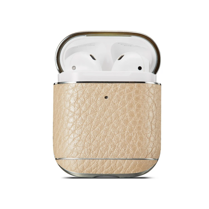 Elegante Kunstleder/Gold Hülle/Case für AirPods 1, 2, 3, 4 | ZITOCASES®