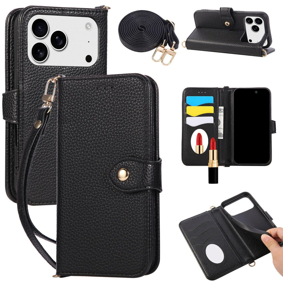 Kunstleder Klapp Hülle/Flip Case mit Spiegel für iPhone 17 Pro, 17 Pro Max | ZITOCASES®