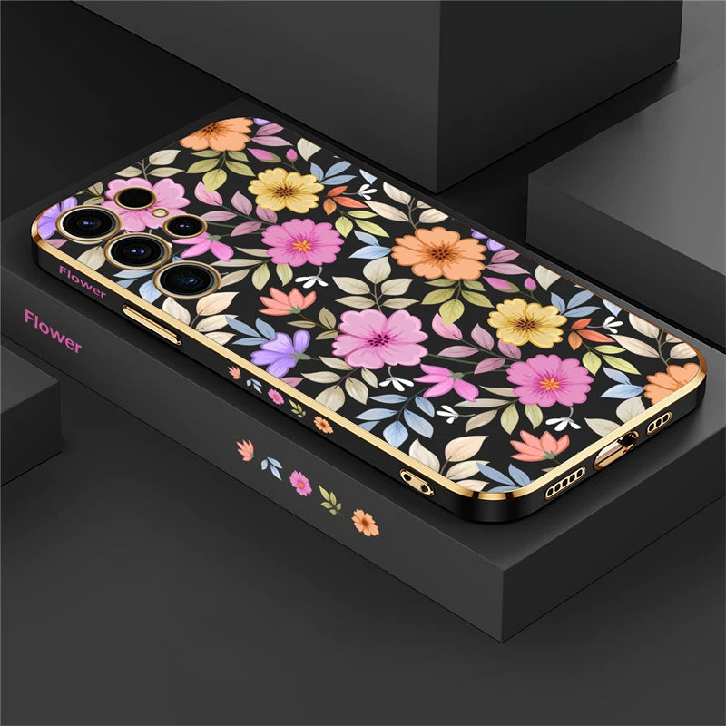 Hochglanz Blumen Motive Silikon Hülle/Case für Samsung Galaxy S25, S25 Plus, S25 Ultra, S24, S24 Plus, S24 Ultra, S24 FE, S23 FE, S23, S23 Plus, S23 Ultra, S22, S22 Plus, S22 Ultra, S21 FE, S21, S21 Plus, S21 Ultra, S20, S20 Plus, S20 Ultra, S20 FE, S10 | ZITOCASES®