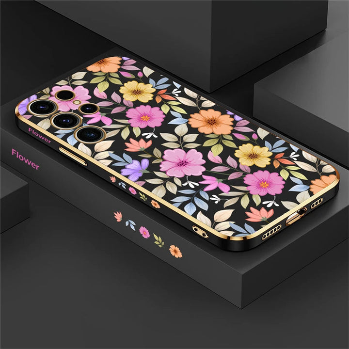 Hochglanz Blumen Motive Silikon Hülle/Case für Samsung Galaxy S23 FE, S24, Note 20, 10-Serie | ZITOCASES®