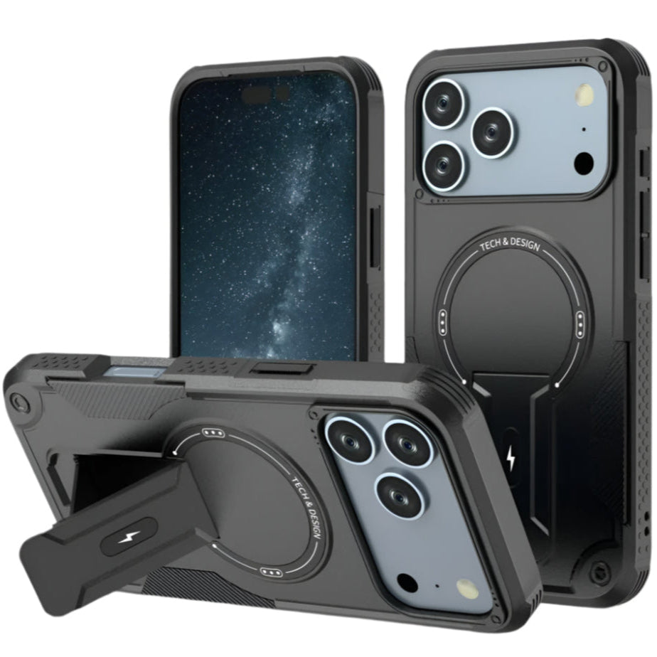 Bunte Outdoor MagSafe/Magnet Hülle/Case mit integriertem Ständer für iPhone 17 Pro, 17 Pro Max | ZITOCASES®