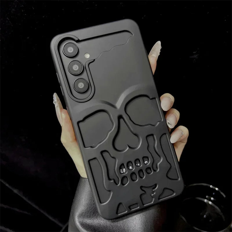 3D Totenkopf/Schädel Hülle/Case für Samsung Galaxy S24, S24 Plus, S24 Ultra, S24 FE, S23 FE, S23, S23 Plus, S23 Ultra, S22, S22 Plus, S22 Ultra, S21 FE, S21, S21 Plus, S21 Ultra, S20, S20 Plus, S20 Ultra, S20 FE, S10, S10 Plus, S10e, Note 20 | ZITOCASES®