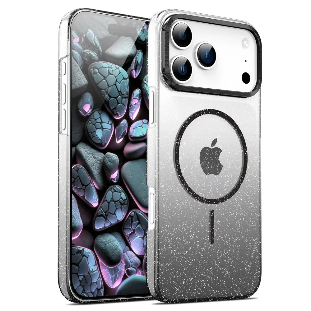 Glitzer/Farbverlauf MagSafe/Magnet Plastik Hülle/Case für iPhone 17 Pro, 17 Pro Max | ZITOCASES®