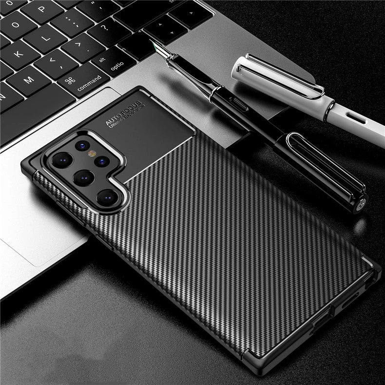 Carbon Soft Hülle/Case für Samsung Galaxy S25, S25 Plus, S25 Ultra, S24, S24 Plus, S24 Ultra, S24 FE, S23 FE, S23, S23 Plus, S23 Ultra, S22, S22 Plus, S22 Ultra, S21 FE, S21, S21 Plus, S21 Ultra, S20, S20 Plus, S20 Ultra | ZITOCASES®