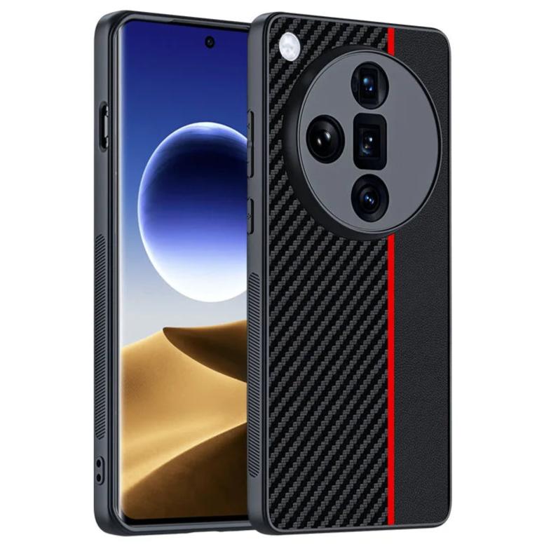 Carbon/Kunstleder Soft Hülle/Case für Oppo Reno 12, A-Serie | ZITOCASES®