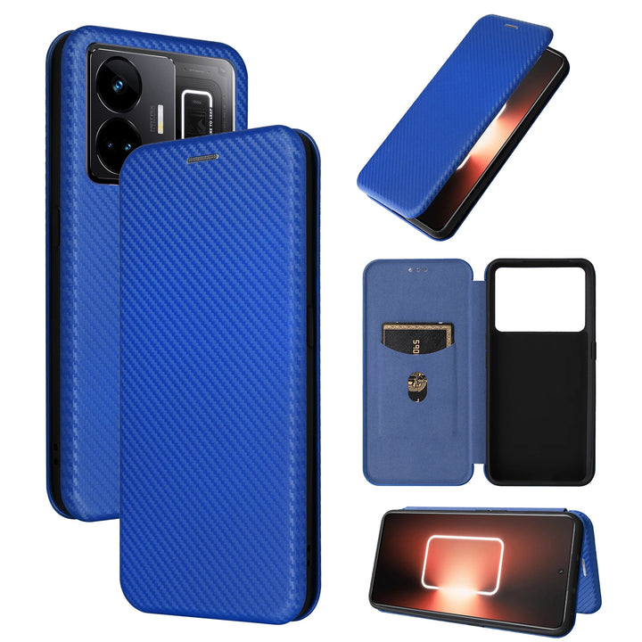 Kunstleder Carbon Klapp Hülle/Flip Case für Realme GT 6, 6T, NEO 5, 3T, 3, 2, Master Edition, Narzo 50, 30, X50, X2 Pro, X2, C55, C51, C35, C33 C31, C30, C25Y, C21Y, C11, 12 Pro Plus, 12 Plus, 12 Pro, 12, 9 Pro Plus, 9 Pro, 9i, 8 Pro, 8i, 8, 7 Pro, 7i, 7 | ZITOCASES®