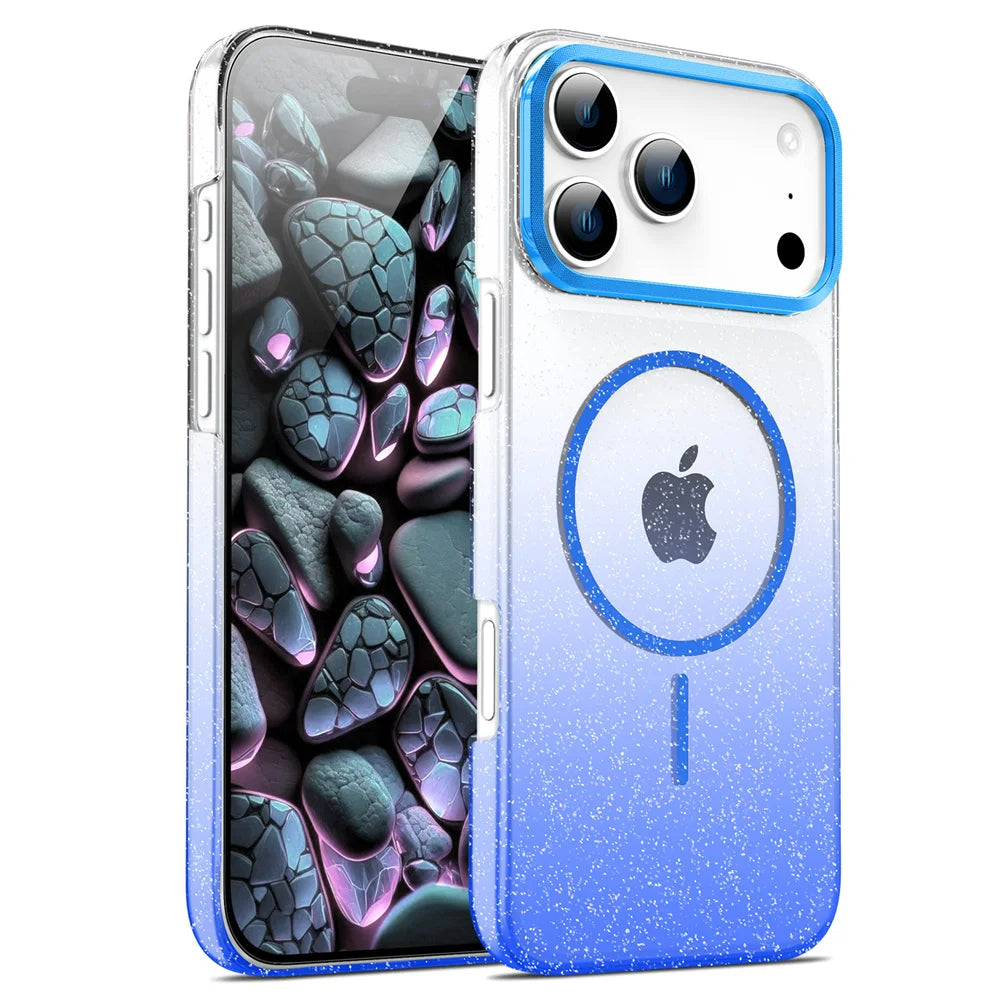 Glitzer/Farbverlauf MagSafe/Magnet Plastik Hülle/Case für iPhone 17 Pro, 17 Pro Max | ZITOCASES®