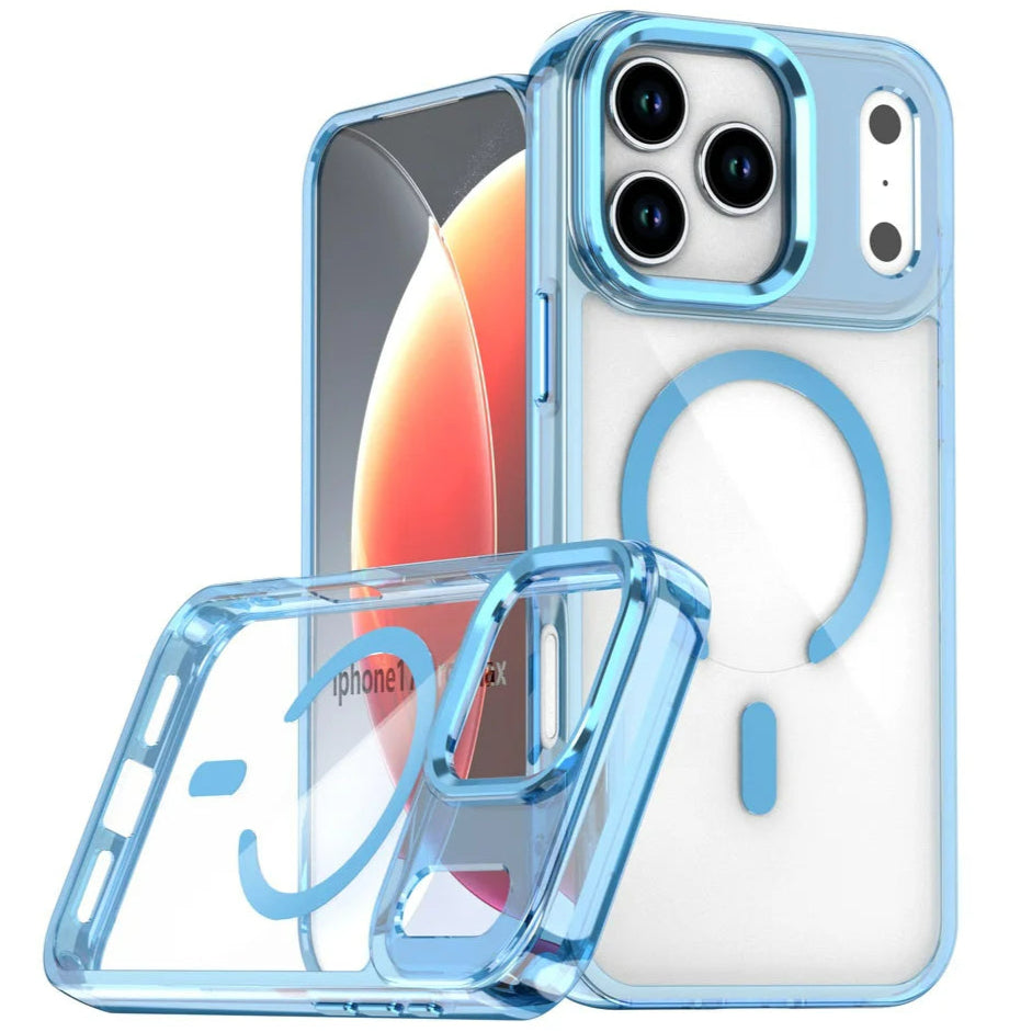 Transparente/Chrom MagSafe/Magnet Hülle/Case für iPhone 17 Pro, 17 Pro Max | ZITOCASES®
