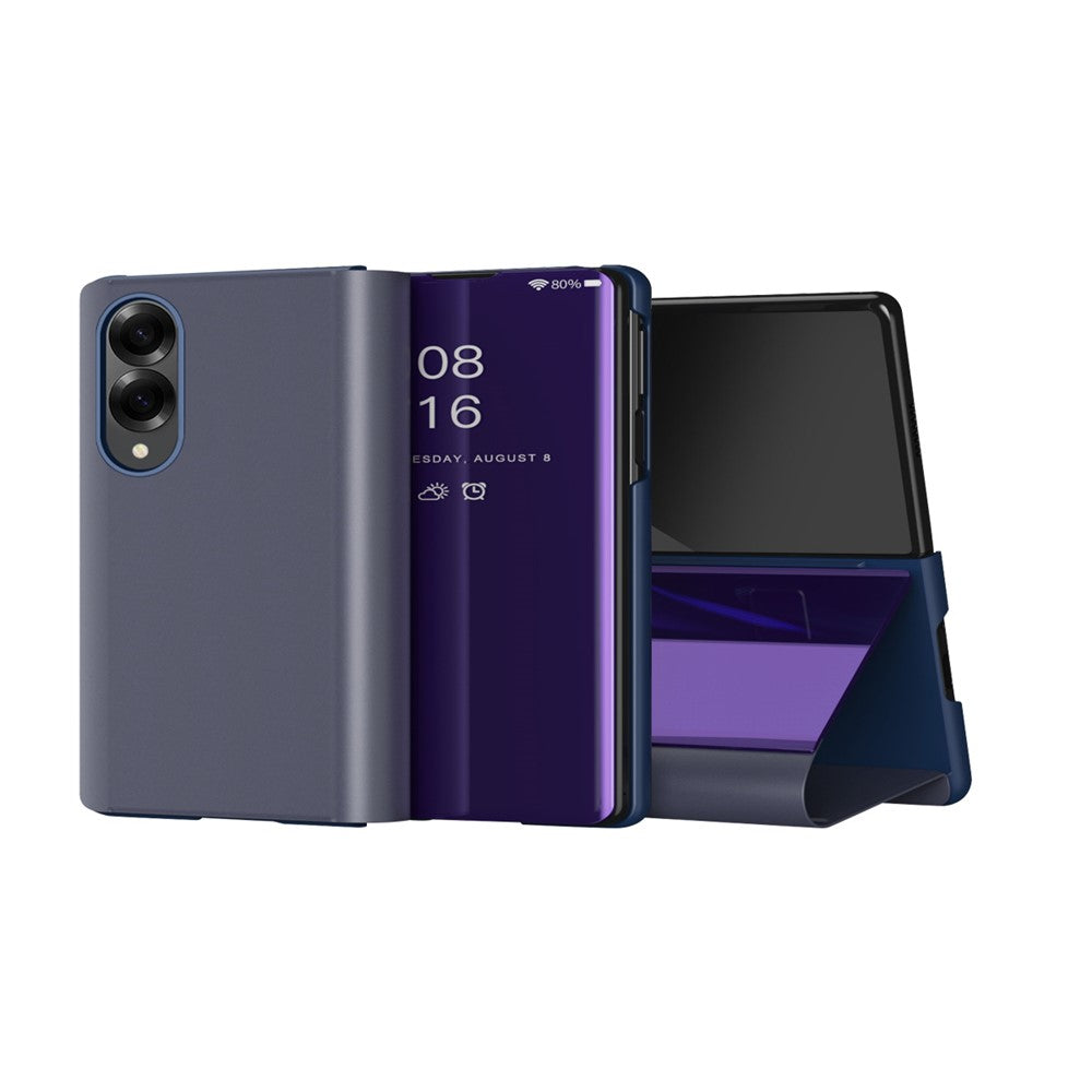 Transparente/Spiegel Kunstleder Klapphülle/Flipcase für Samsung Galaxy Z Fold 8 | ZITOCASES®