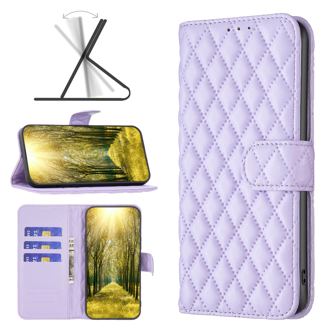 Karierte Kunstleder Klapphülle/Flipcase für Oppo Find X10, X10 Pro Max