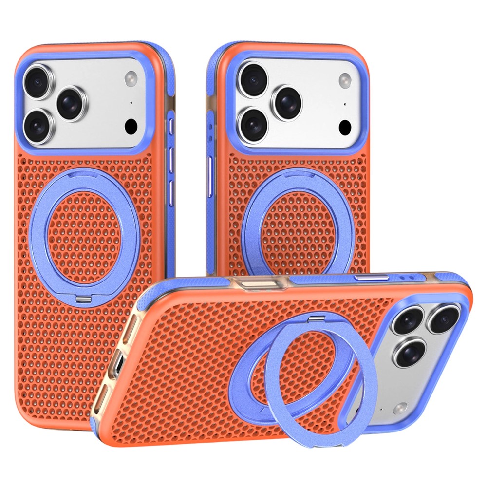 Zweifarbige Gelochte/Wärmeableitende MagSafe/Magnet Hülle/Case mit integriertem Ständer für iPhone 18 Pro, 18 Pro Max | ZITOCASES®