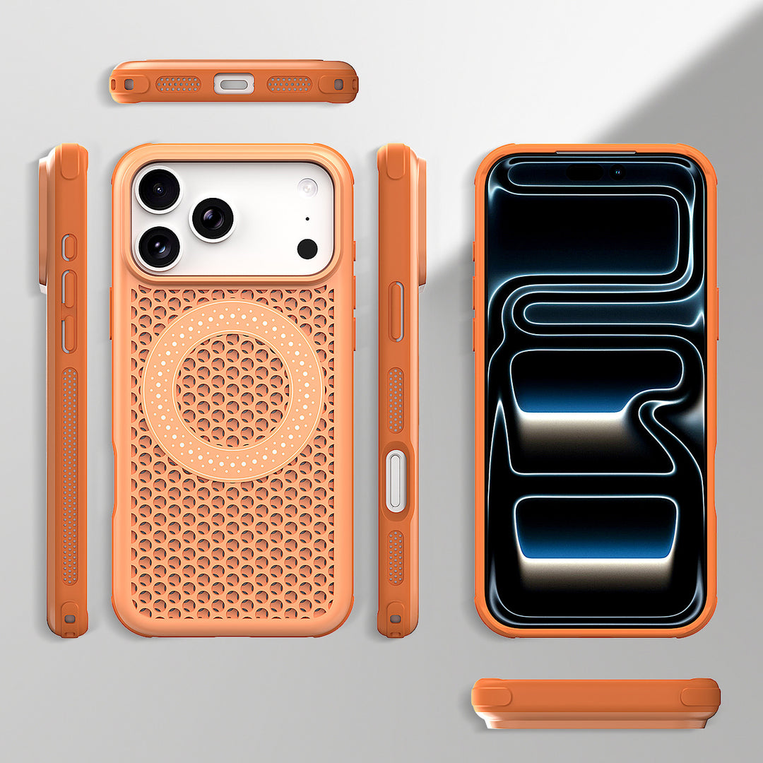 Gelochte/Wärmeableitende MagSafe/Magnet Silikon Hülle/Case für iPhone 18 Pro, 18 Pro Max | ZITOCASES®