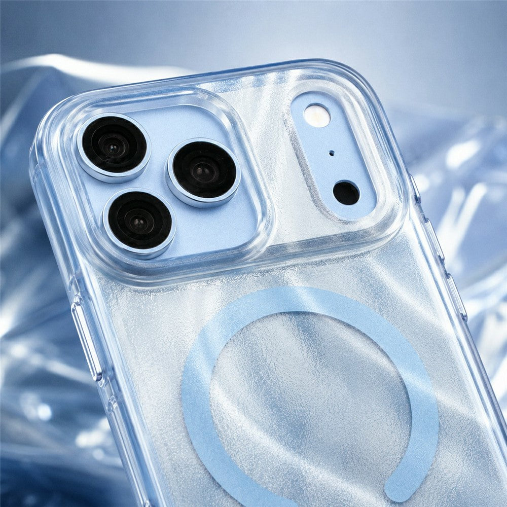 Stoßabsorbierende/Transparente Wellen Optik MagSafe/Magnet Hülle/Case für iPhone 18 Pro, 18 Pro Max | ZITOCASES®