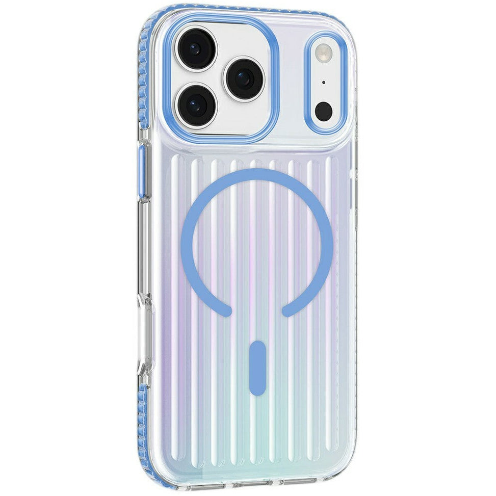 Gestreifte Stoßabsorbierende/Transparente MagSafe/Magnet Hülle/Case für iPhone 18 Pro, 18 Pro Max | ZITOCASES®
